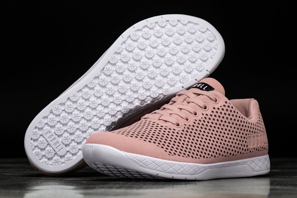 Nobull blush deals suede trainer